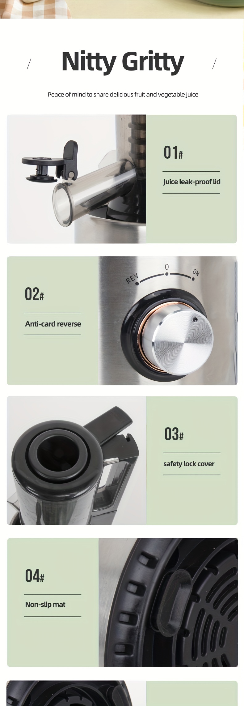 Multifunctional Stainless Steel Juicer With Slag Separation - Perfect For  Small Fresh Juices And Ice Cream Making