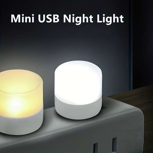 1PC USB Plug LED Lamp: Portable, Eye-Protection Reading Light for Bedroom, Power Bank & Computer