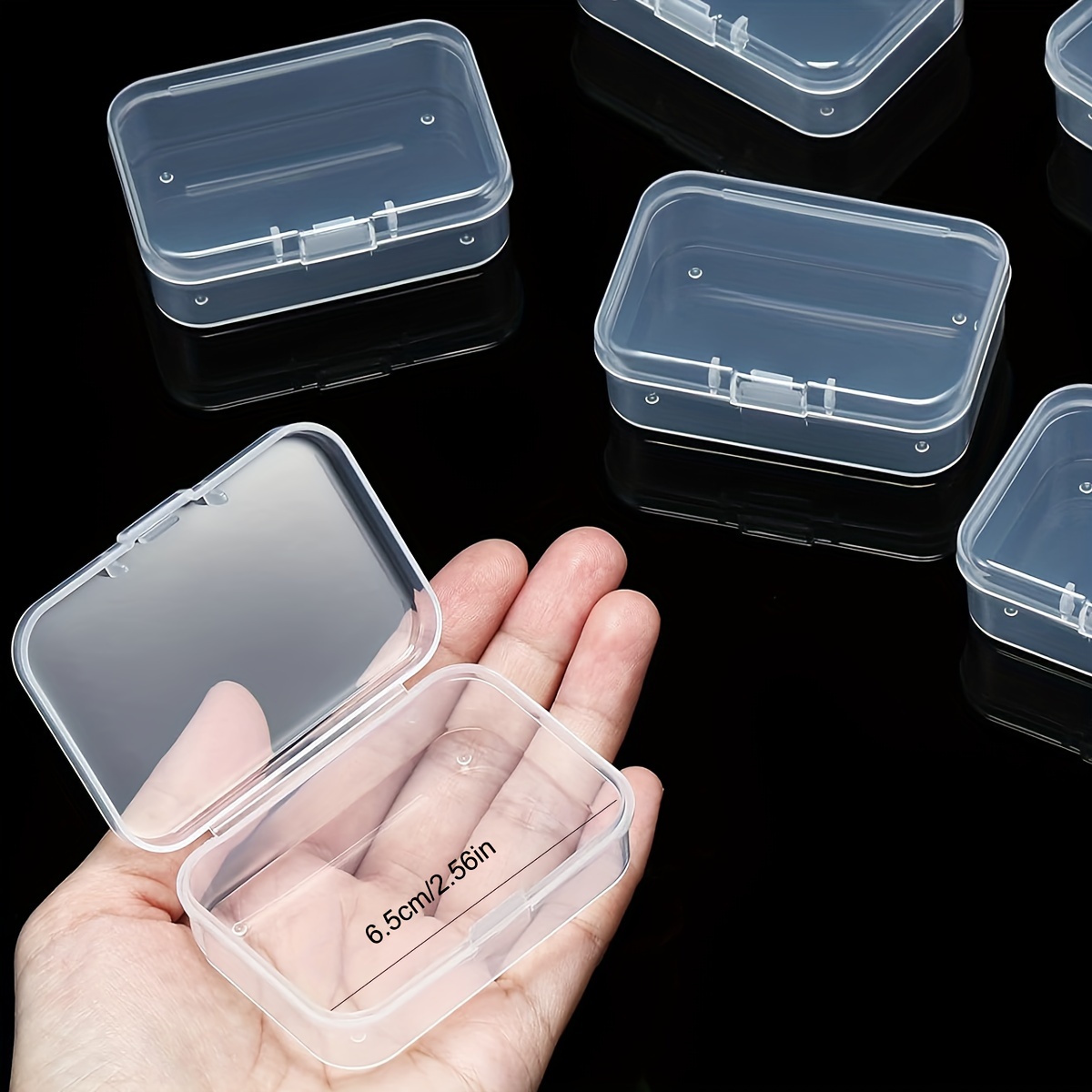 Plastic Clear Storage Box Set Rectangular Mini Storage - Temu
