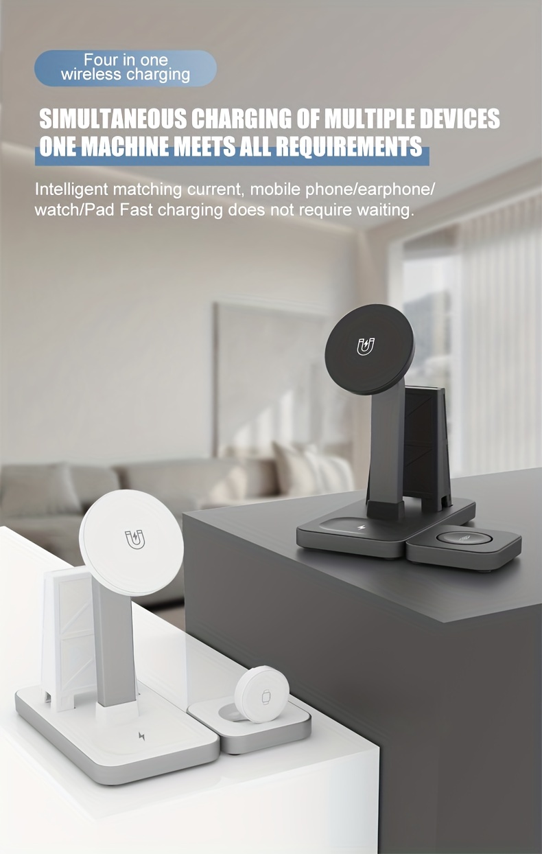 Fourinone Charging Station For Wireless Charging Of Multiple