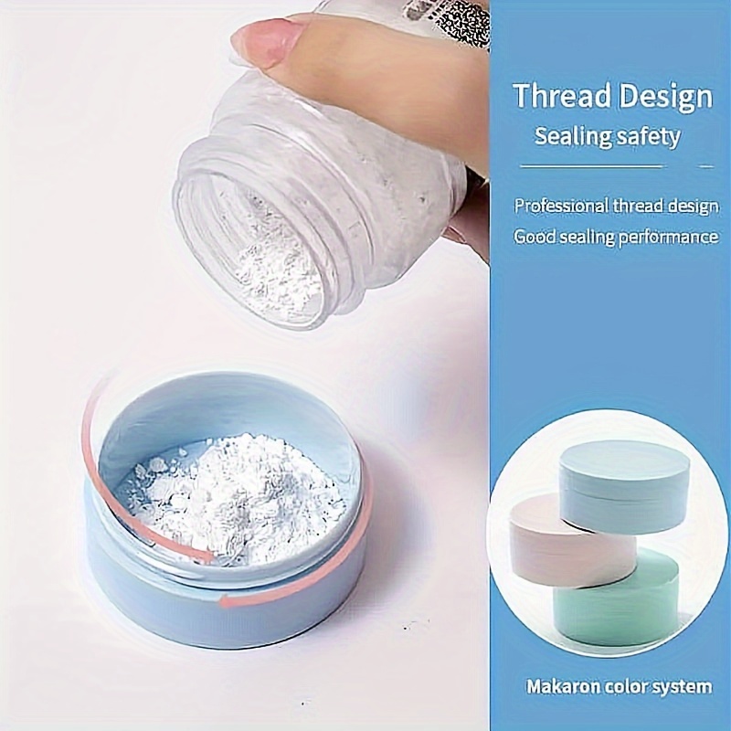 1PC small travel containers powder puff and container baby powder puff