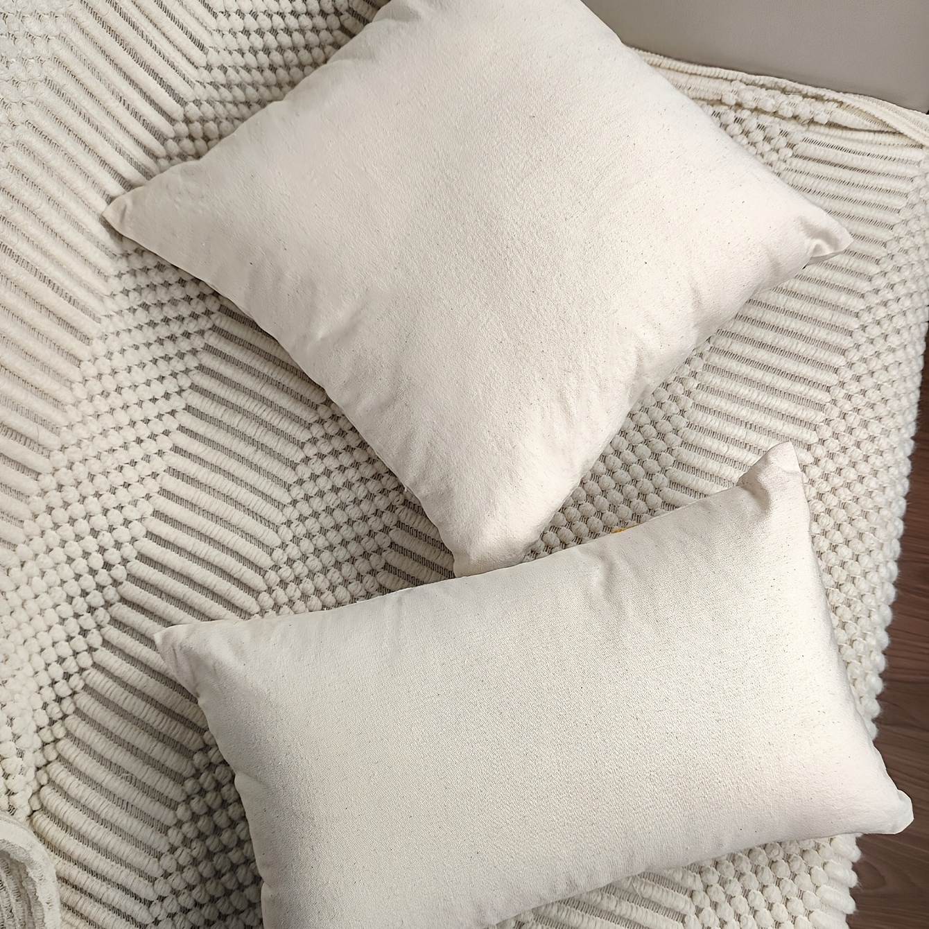 Cotton Fluffy Boho Chic Throw Pillow Cover Modern Home - Temu