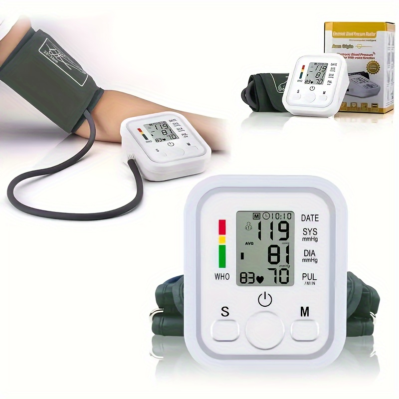1 Monitor De Presión Arterial Automático Para El Hogar, Instrumento De  Medición De Presión Arterial, Medidor
