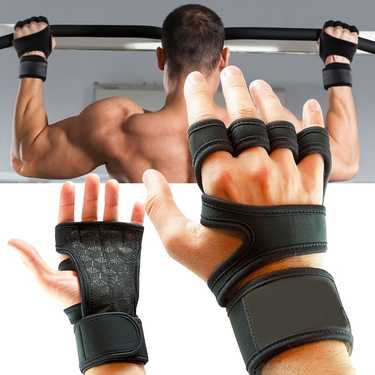 unisex fingerless gloves perfect for weightlifting gym workout bodybuilding dumbbell training with hook loop fastener