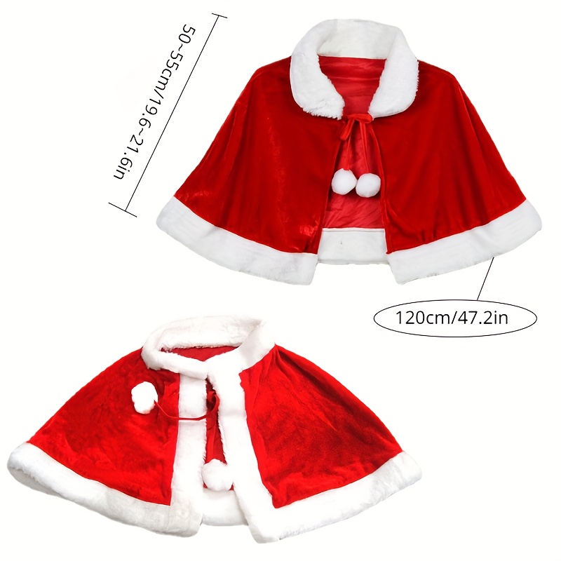 classic simple stand collar christmas cloak halloween cosplay costume props party play decors photography props stage performance accessories ideal choice for gifts