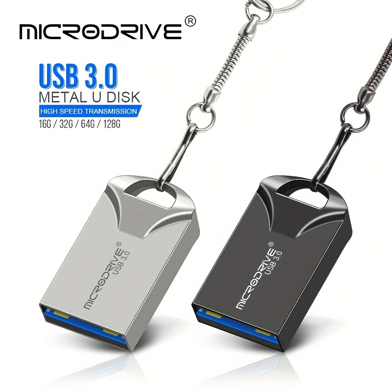 Microdrive Super Mini Metal Usb 2.0 Flash Drive 128gb Pen - Temu