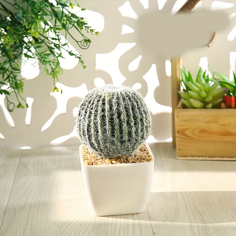 Dekorative Blumen Künstliche Pflanzen Kreative Dekoration Simulation Kaktus  Bonsai Pflanze Esstisch Wohnzimmer Topf Von 16,71 €