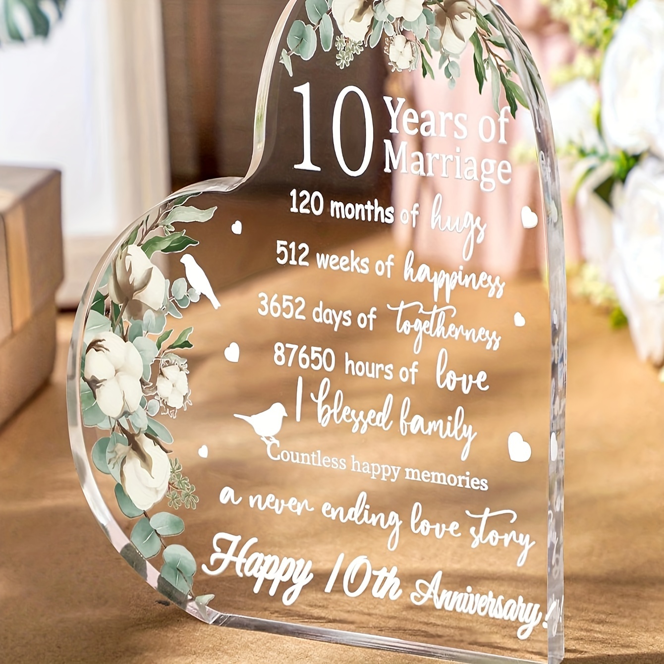 Acrylic Heart Plaque gifts For Boyfriend Boyfriend - Temu