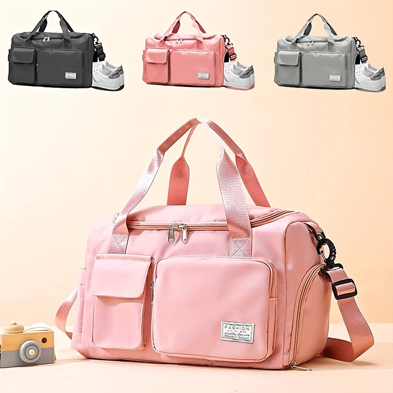 Pink Yoga Sport Wet Dry Gym Travel Duffel Bag for Women - China Travel Bag  and Weekender Bag price