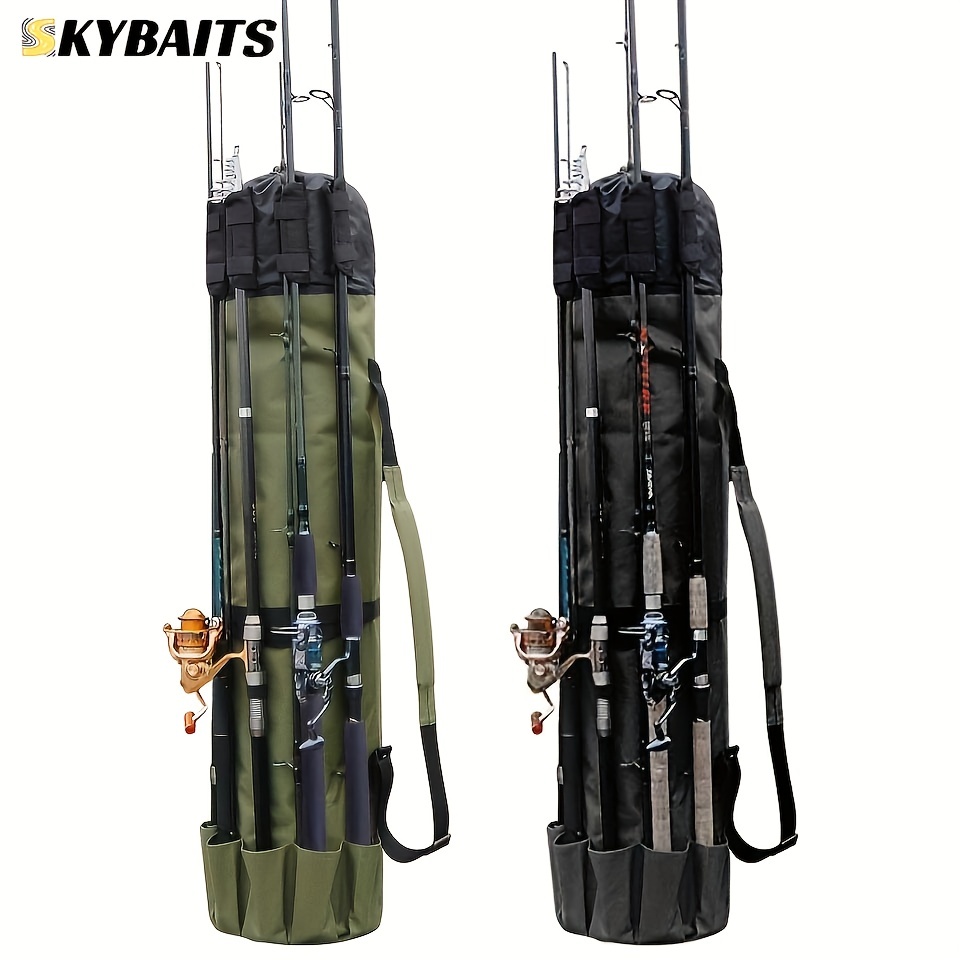 Cylinder Fishing Rod Storage Bag Outdoor Fishing Lure Double