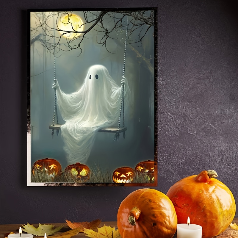 Spooky Halloween Fun With This Adorable Ghost Face Plush Doll! - Temu  United Arab Emirates
