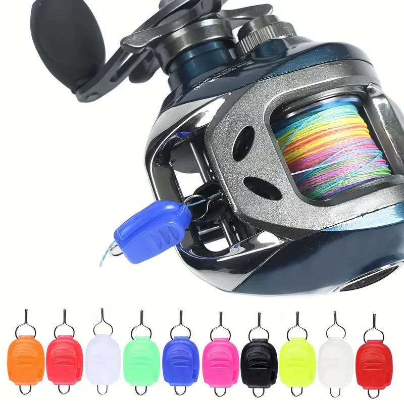 1pc Fishing Reel Line Stopper Tackle - Baitcasting and Spinning Reel Line  Clip Buckle Keeper - Essential Fishing Accessories for Anglers