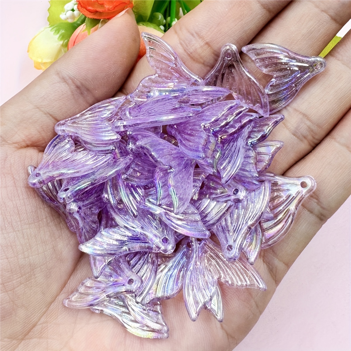 Mini Acrylic Beads for Jewelry Making Bracelets 100 pcs