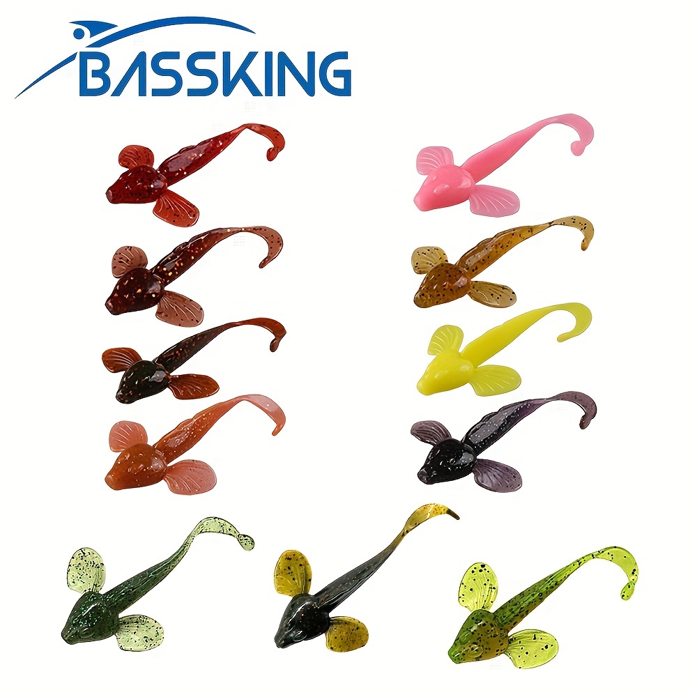 Soft Fishing Lures Bassking Artificial Silicone Baits - Temu Canada