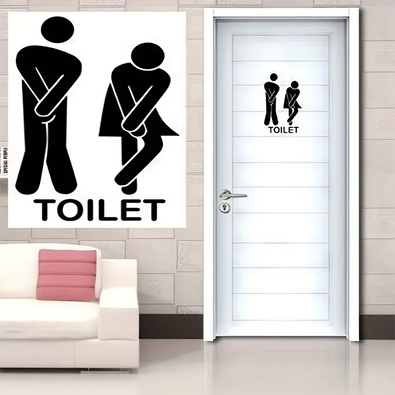 Stickers toilettes citation 20x30cm