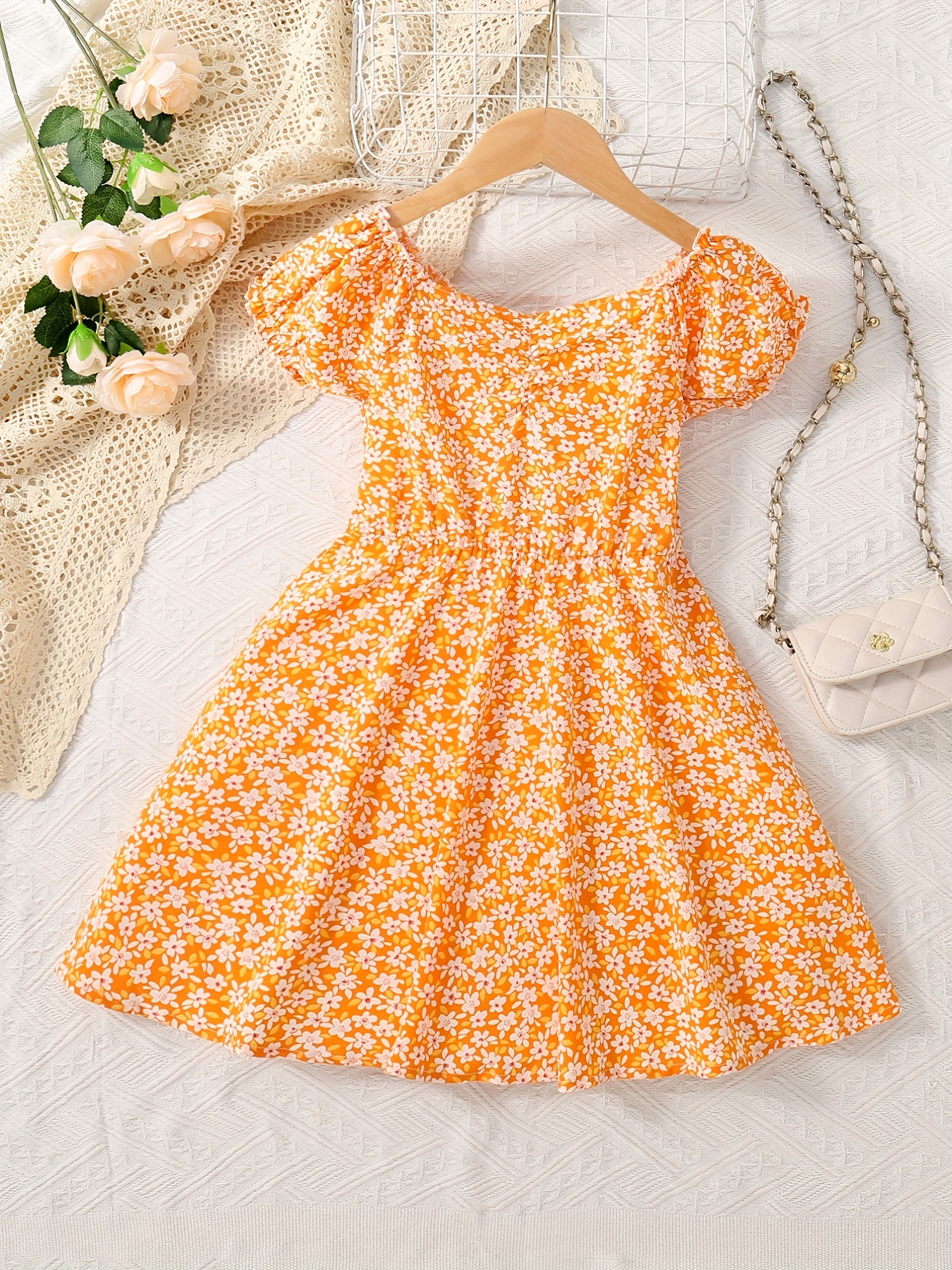 KIDS FLARED CAMI 12-14 PRETTY AS A POPPY main image 1