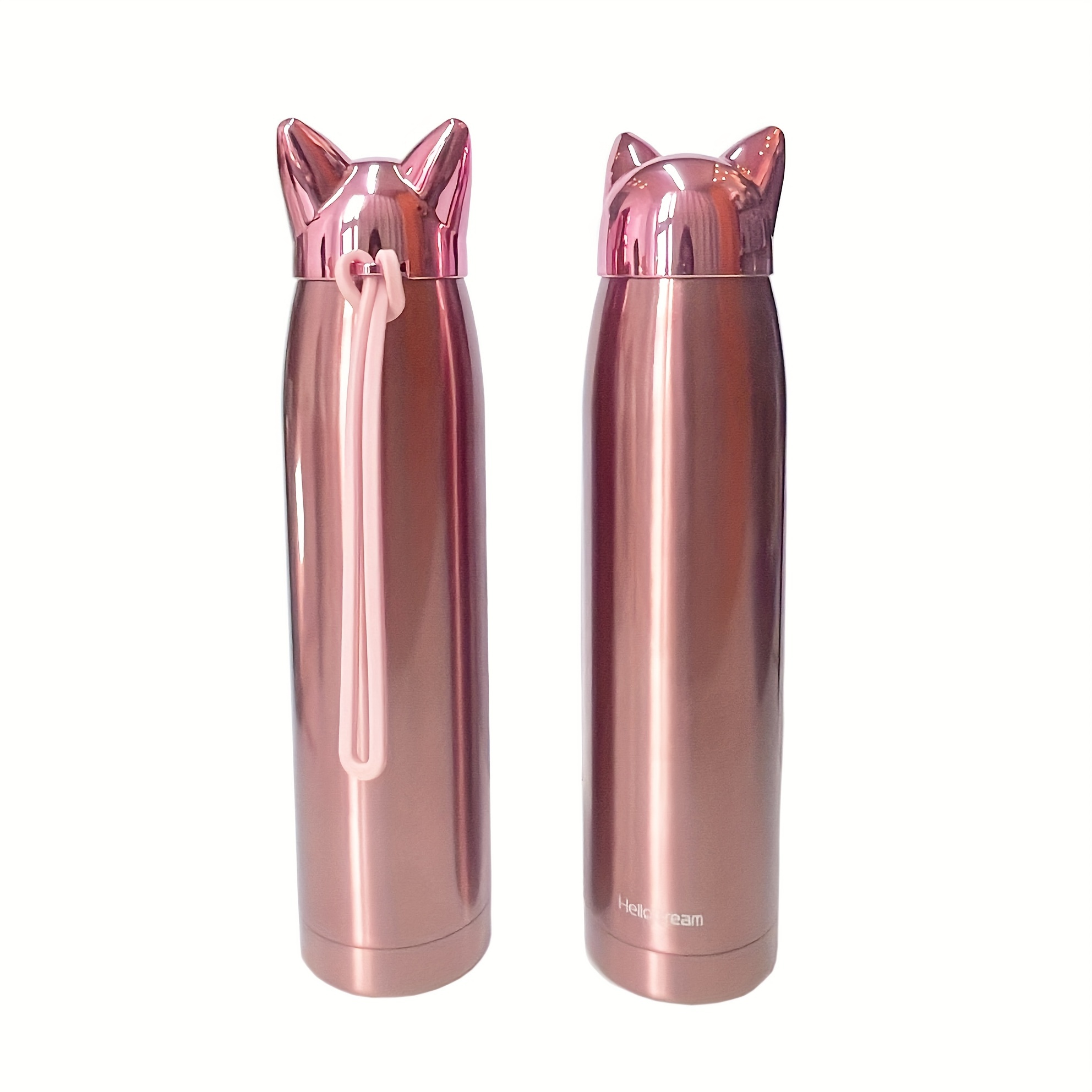 Cute Cat Water Bottle, Stainless Steel Insulated Water Bottles