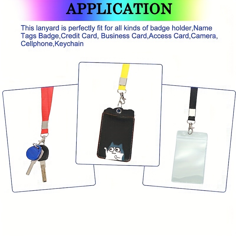 Bulk Packing Assorted Color Retractable Badge Holders, ID Badge