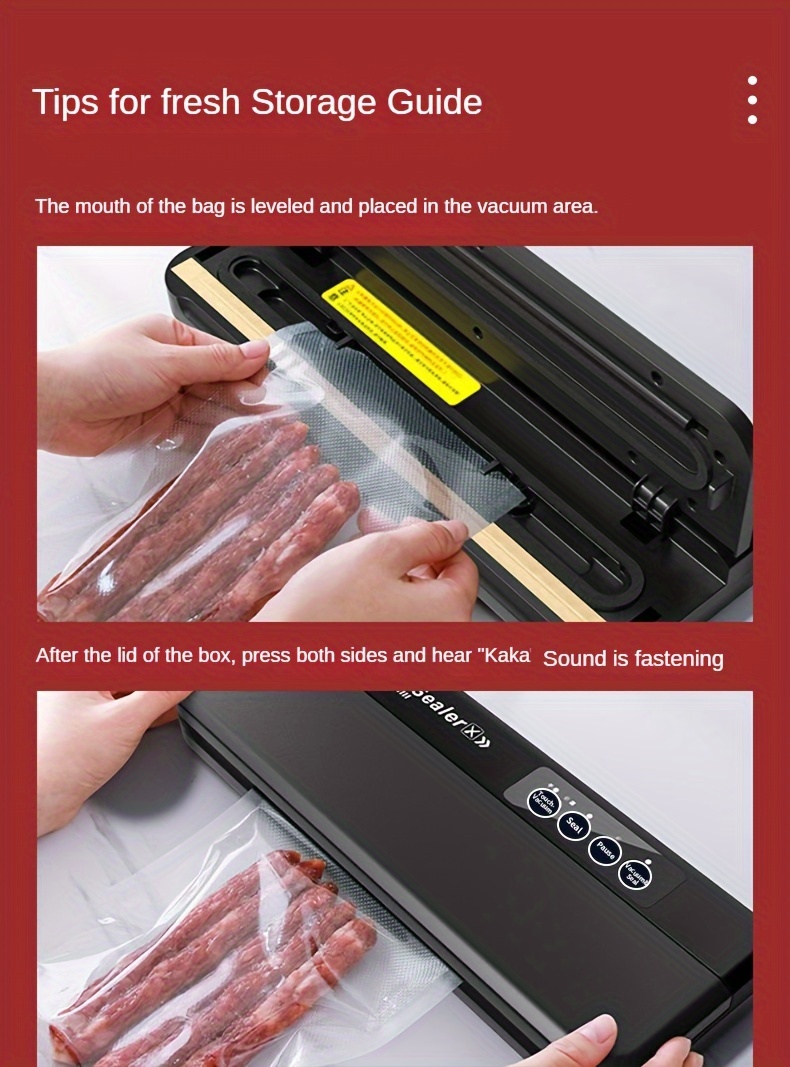 Fully Automatic Vacuum Sealer, Extended Plus Automatic Lock Buckle