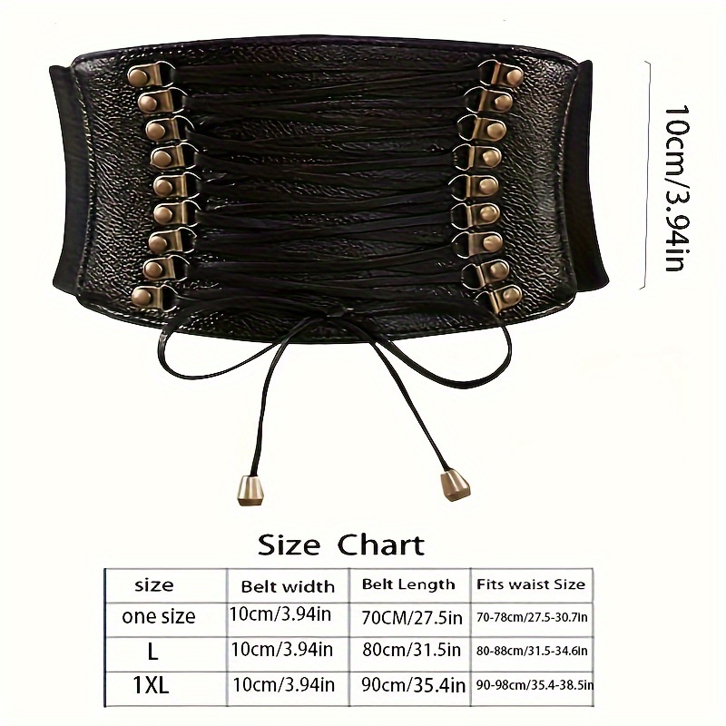 Brown Leather Corset, Medieval Corset Belt, Lace up Corset, Leather Waist  Cincher, Elastic Corset Belt 