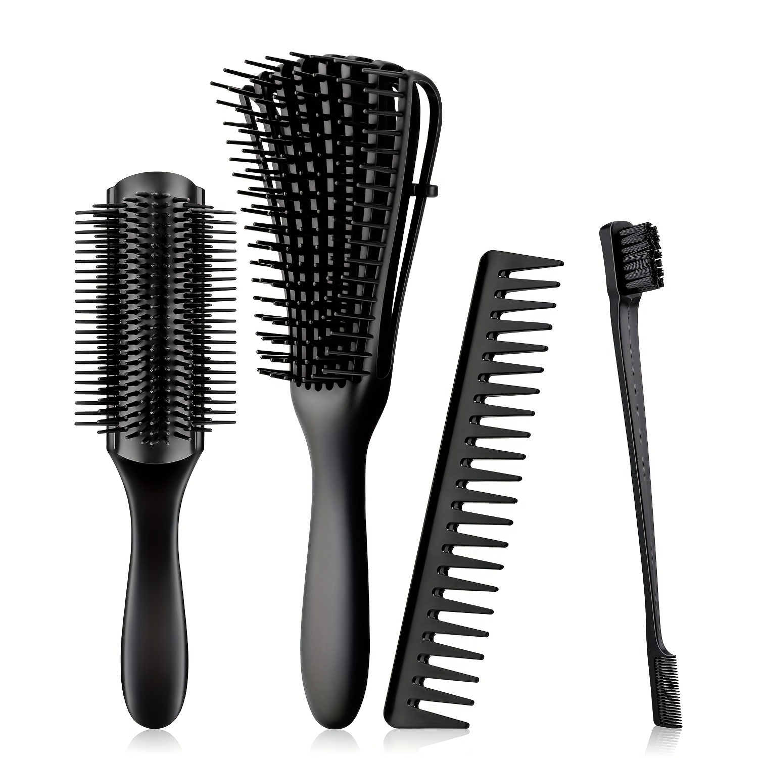 Juego de cepillos para el cabello de belleza cepillo redondo y cepillo para  desenredar ideal para la salud del cabello húmedo o seco y masajear el  cuero cabelludo (redondo)