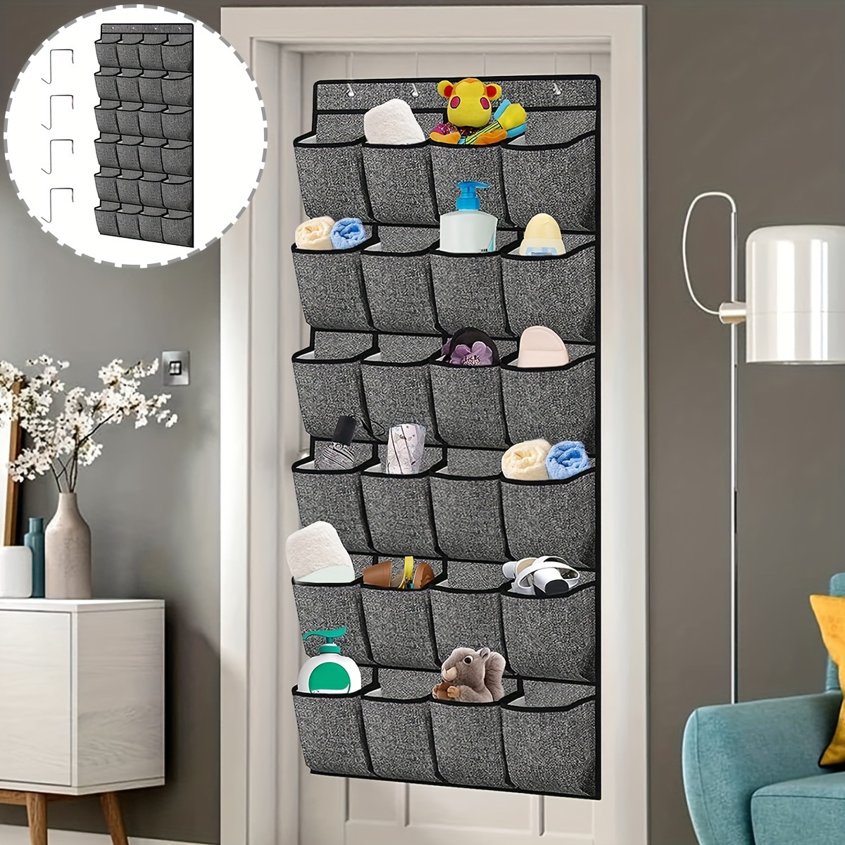 1pc Wall Mounted Shoes Storage Rack