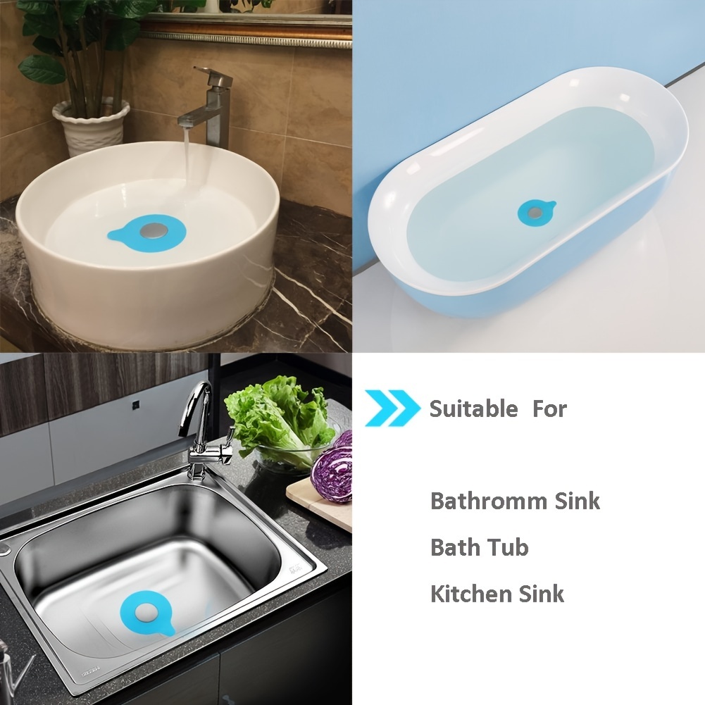 1pc Bathtub Drain Stopper, Silicone Recyclable Rubber Drain Plug, Bathtub  Water Stopper, Bath Tub Drain Cover Bathtub Plug, Universal Use For Sinks Ba