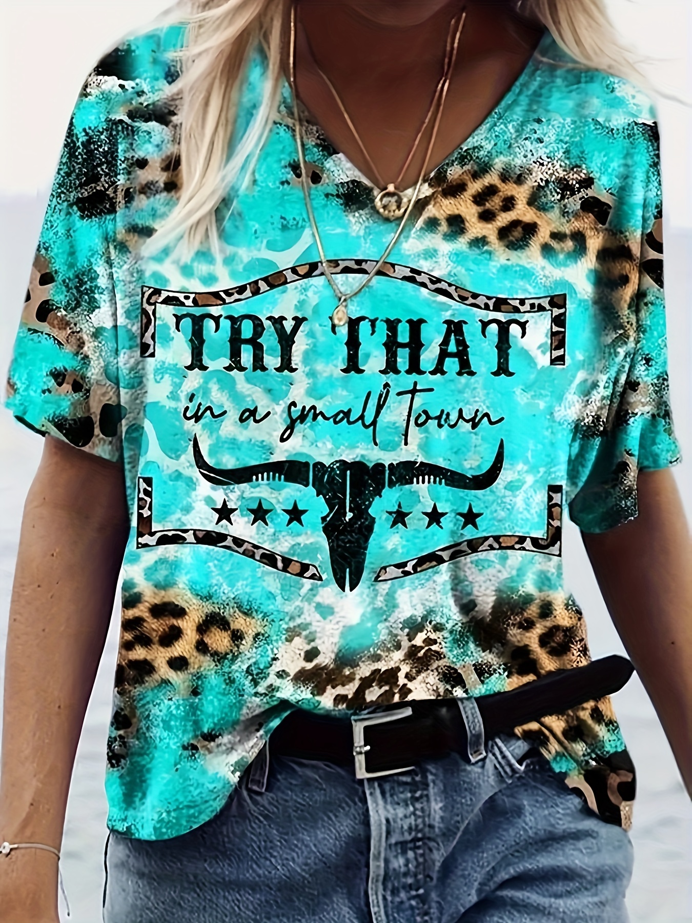 Leopard T Shirt - Temu