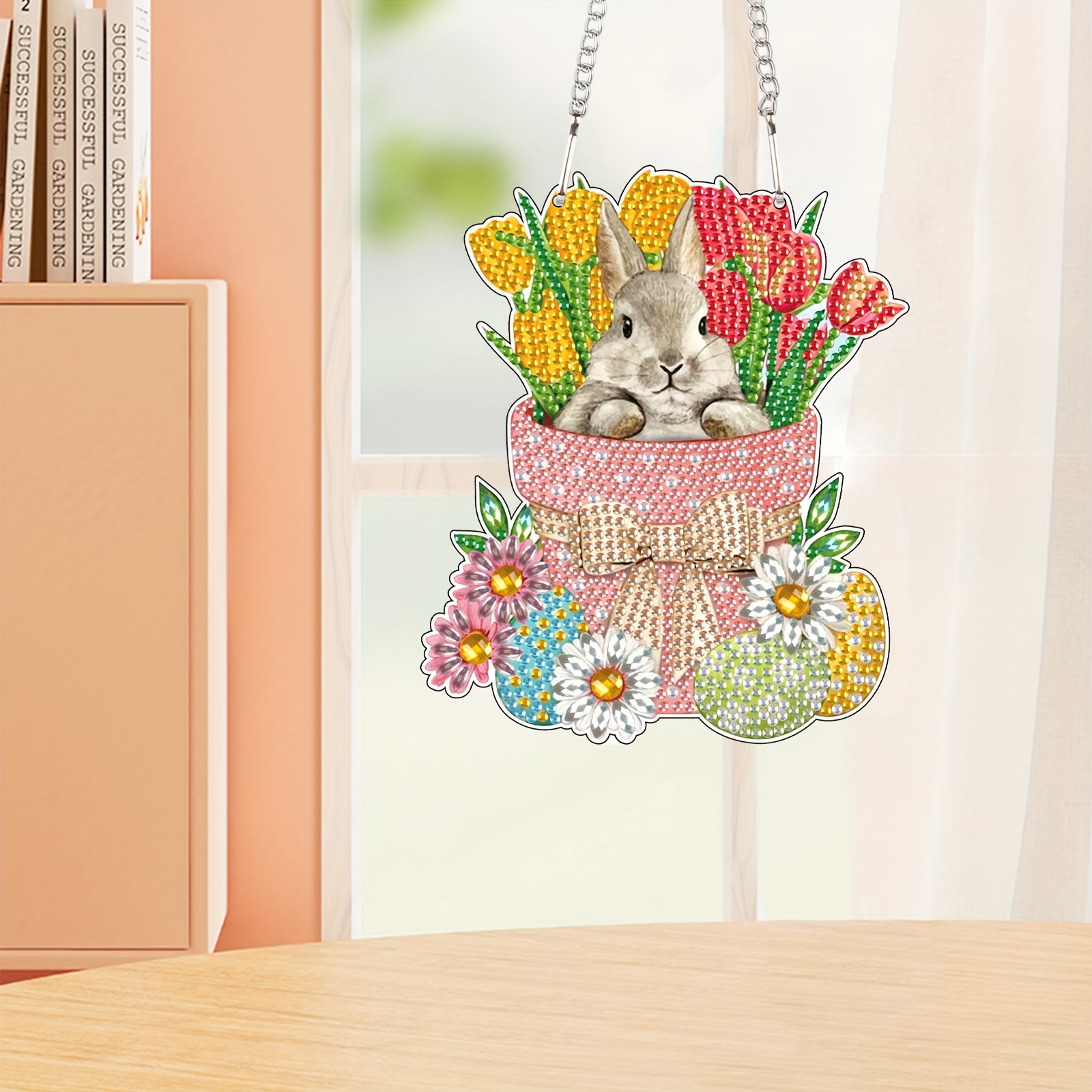 Diamond Painting Kits Hanging Pendant Bunny Beautiful - Temu