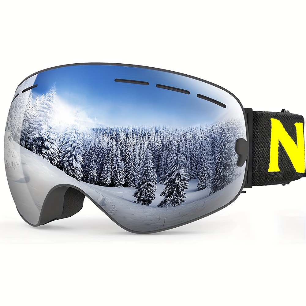 Gafas de esquí RIOROO, gafas de snowboard para hombres, mujeres, adultos y  jóvenes, gafas OTG, 100% protección UV, antivaho y visión amplia