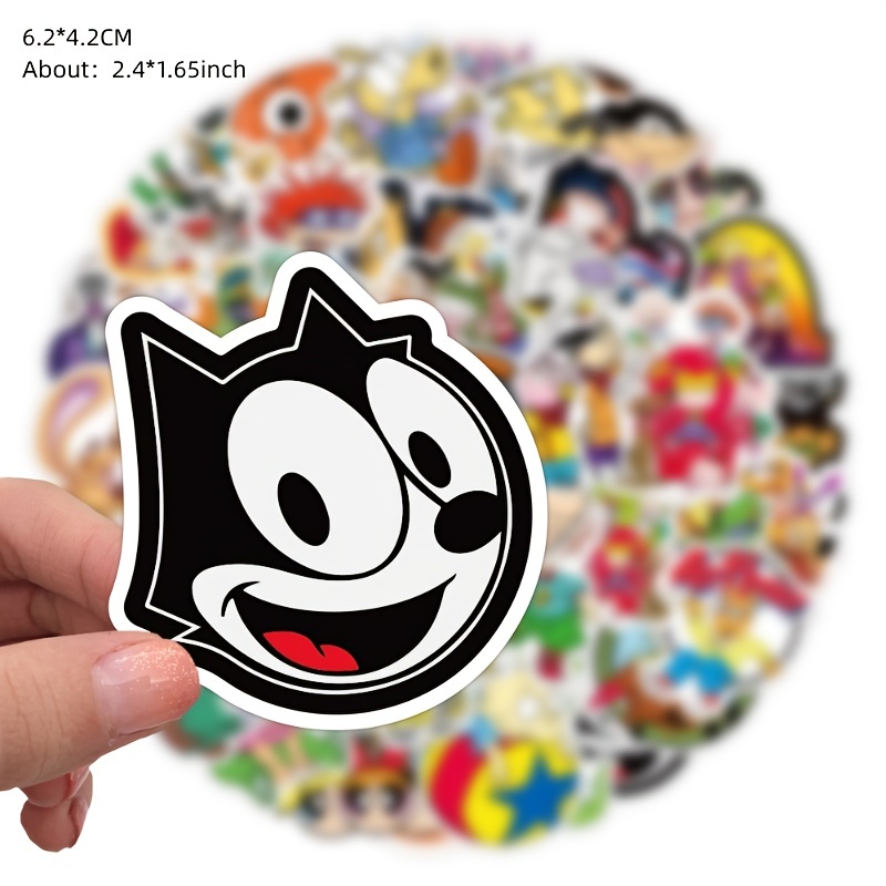 90s Cartoon Stickers, 50 Pcs
