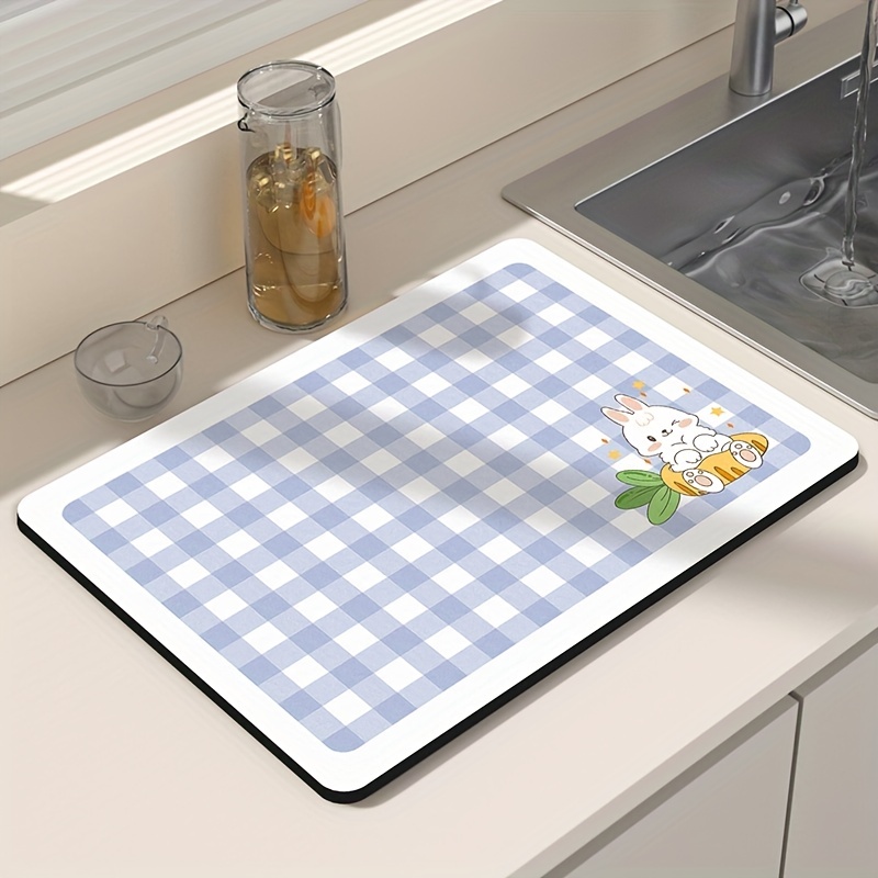 Drying Mat, Absorbent Heat Resistant Reversible Dish Drying Mat, For Kitchen  Countertops Sinks, Vintage Dish Drying Mat, Creative, Cost-effective, Easy  To Clean, Kitchen Supplies, Kitchen Gadgets - Temu