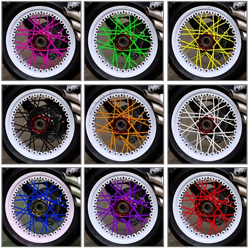 Couvre Rayon moto cross enduro décoratif de couleur