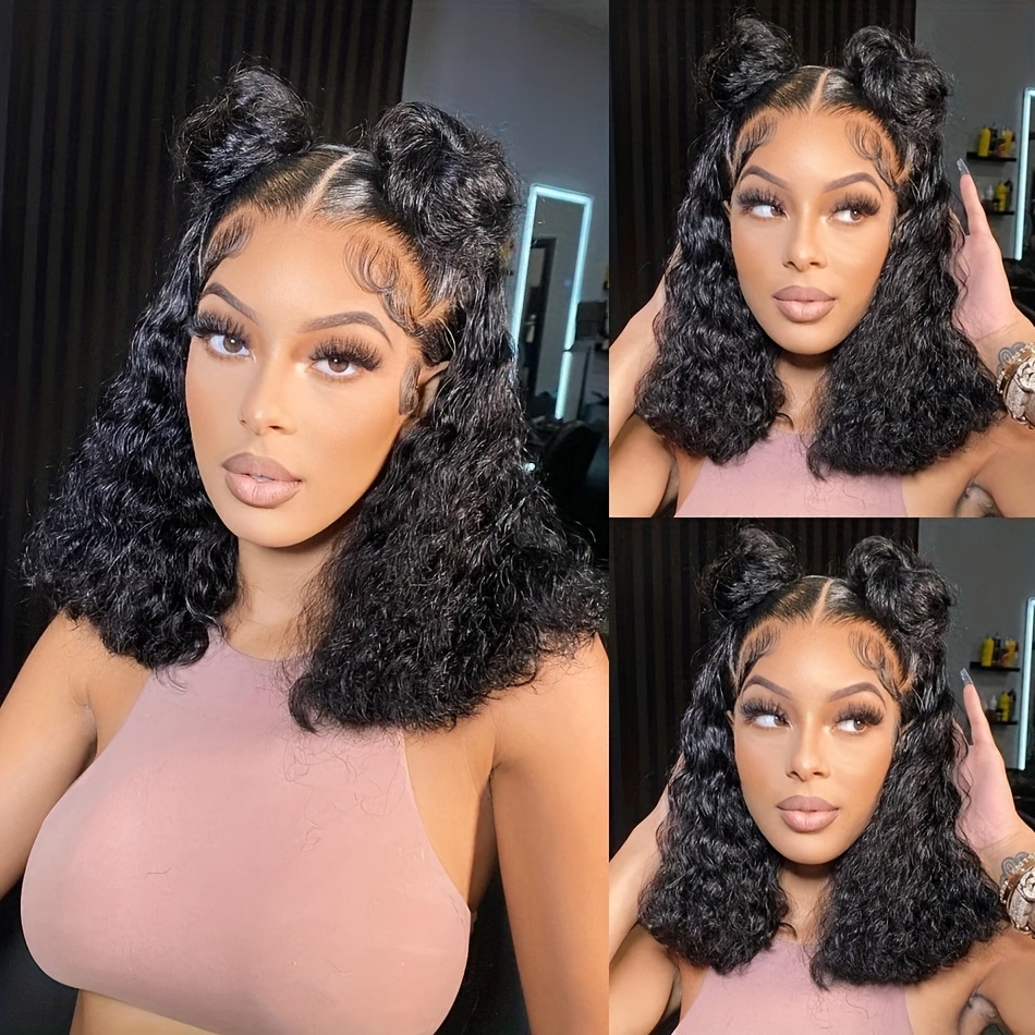a malaysian lace front human hair wig featuring a short  display picture 2