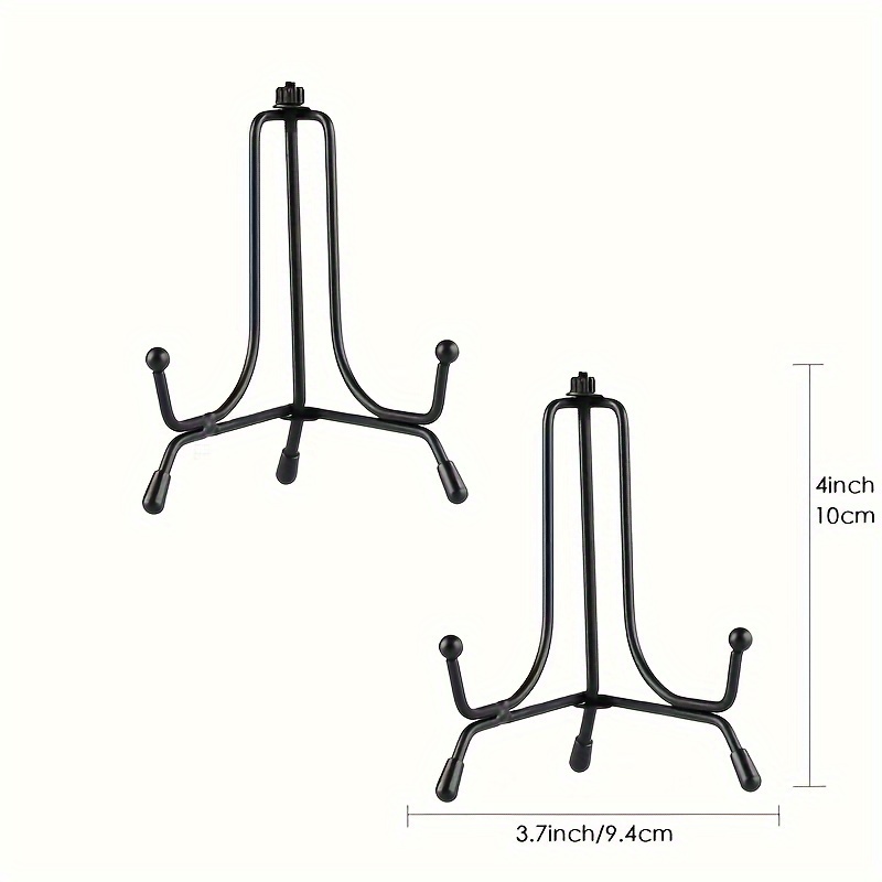 4, 6, Iron Display Stand, Black Iron Plate Photo Holder Stand For  Displaying Frame, Decorative Plates, Tablets And Arts - Temu United Kingdom