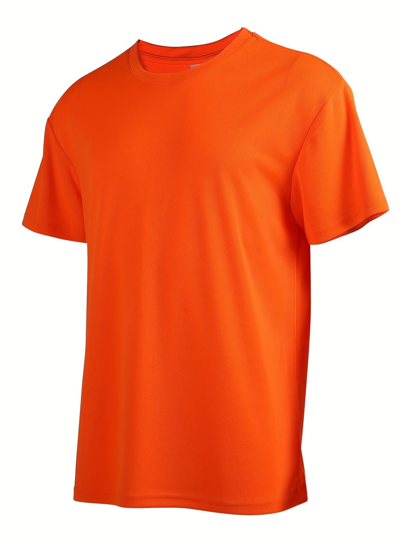 Men's Solid Loose Active Workout Tee Top