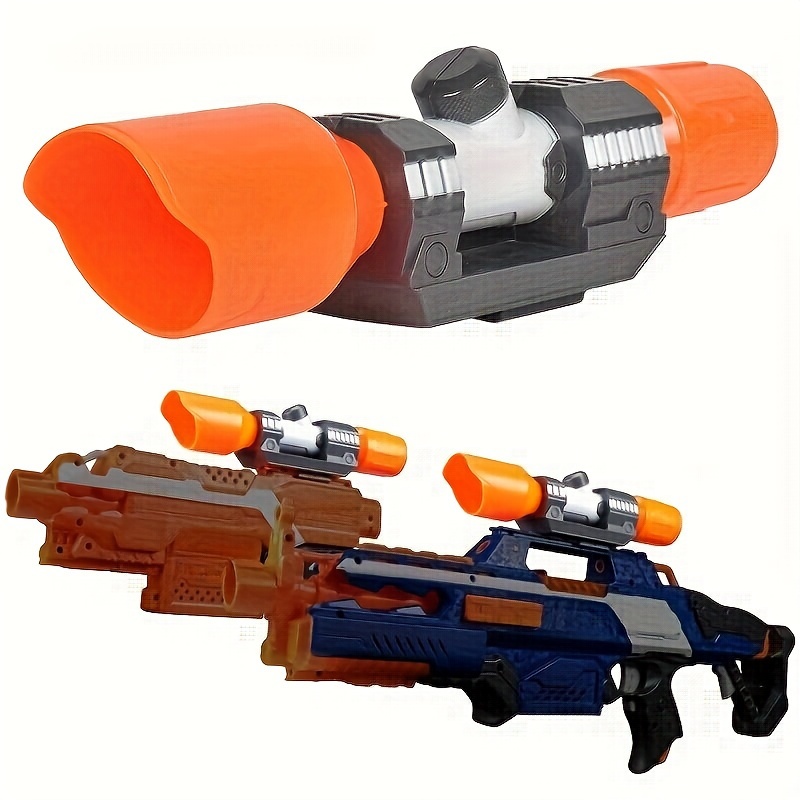 Ensemble d’accessoires de modification de pistolet jouet pour Nerf N-strike  Elite Series Muffler Tail Stock Lampe de poche Accessoires universels de