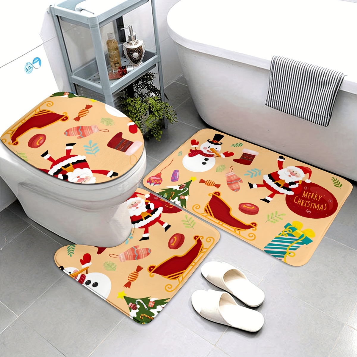 Rainbow Bath Mat Bathroom Rugs Funny Cute Bathroom Decor - Temu