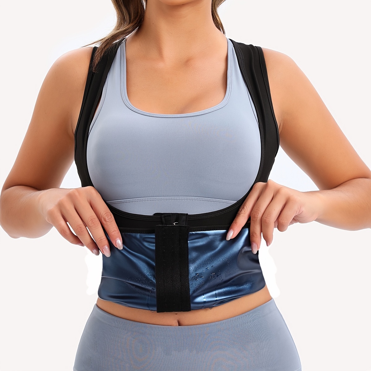 Hollow Design Sauna Sweat Vest Women Waist Trainer Workout - Temu