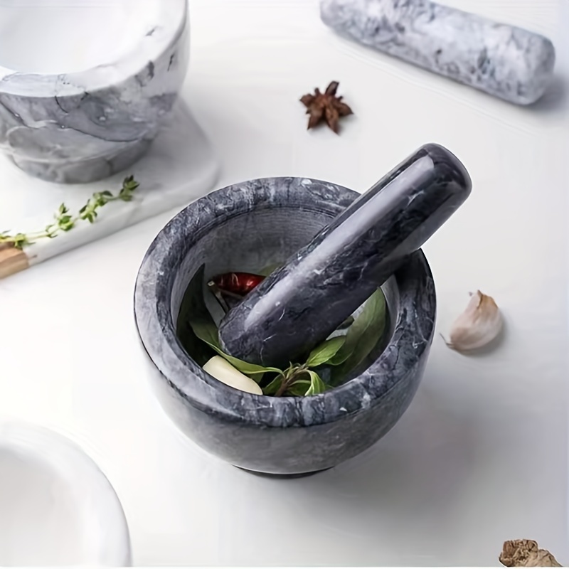 Health Smart Granite Mortar and Pestle Excellent for Grinding Fresh Spices  and Herbs, 1 - Foods Co.