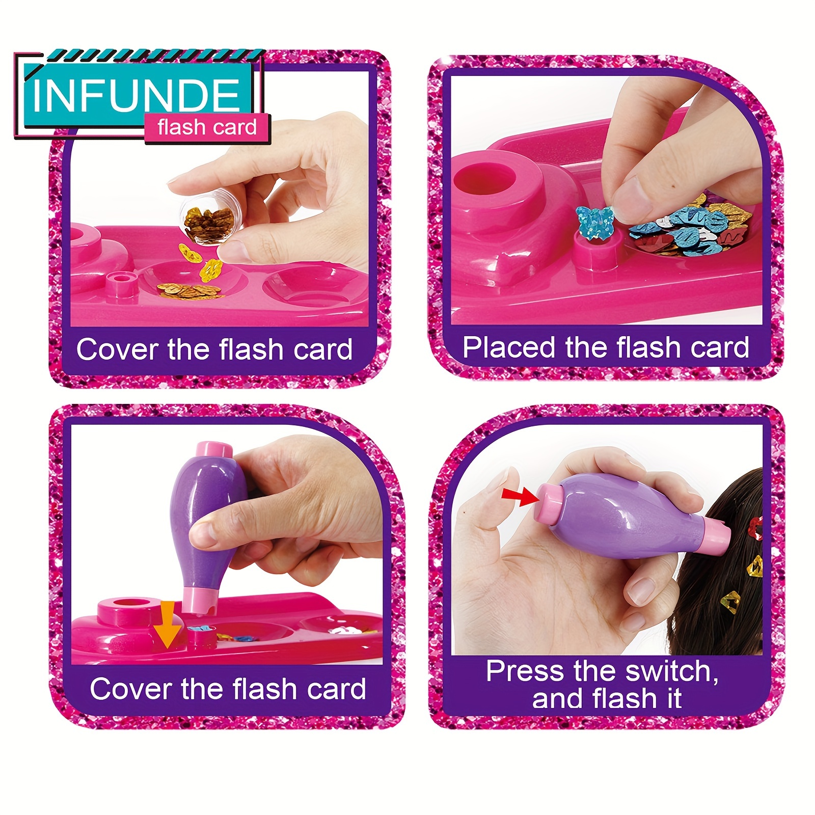 girls pretend play toy set diy braiding set for girls kids with 1 main machine 1 comb and all accessories guiding steps included for children christmas birthday halloween gift 0