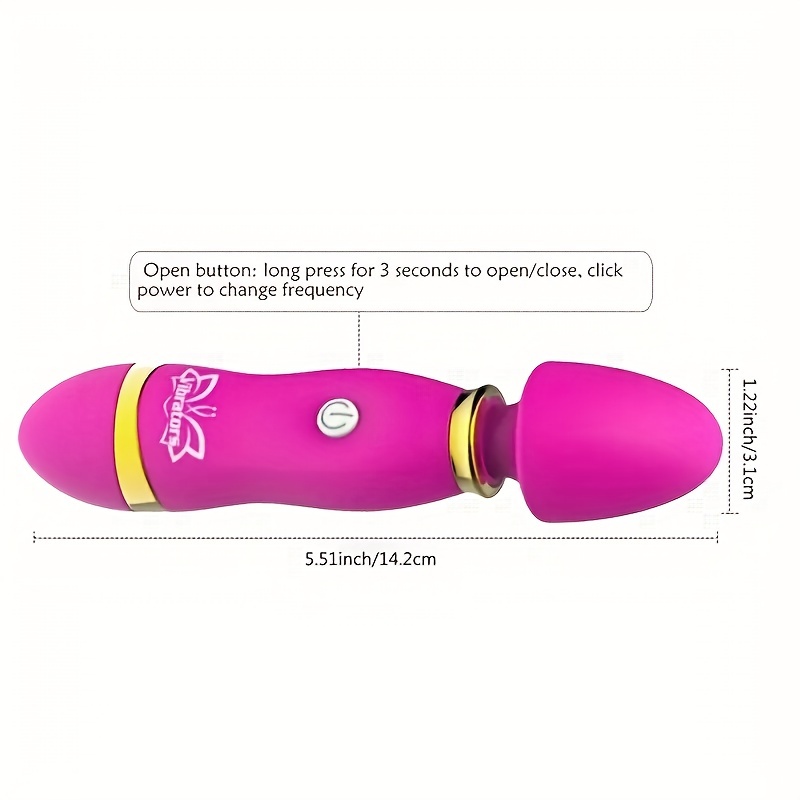 1ks Small Magic Wand AV Stick Vibrators Masážní Tyčinka G-Spot Vaginální Stimulace Klitorisu Vibrátor Sexuální Hračky Masturbátor Pro Ženy Muži Páry Baterie Není Součástí Dodávky 3