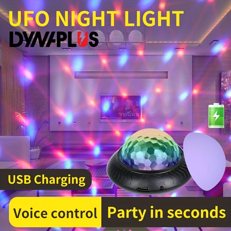 Usb Sound Aktivierte Bühnenparty Licht Wiederaufladbare Disco