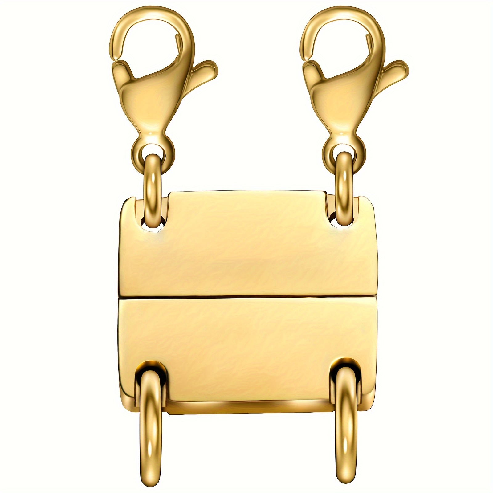1pc Golden And Silvery Layered Necklace Clasp For Jewelry Making