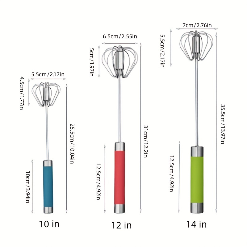 1pc Frusta Uova Semiautomatica Frusta Manuale In Acciaio - Temu Italy