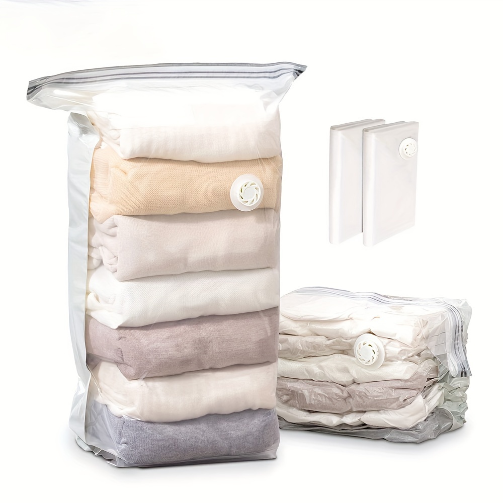 Vacuum Storage Bags, Space Saver Bags For Clothes, Bedding, Pillows,  Comforters, Blankets Storage, Vacuum Sealer Compression Bag, Household  Space Saving Organizer For Dorm, Closet, Wardrobe, Bedroom, Bathroom - Temu