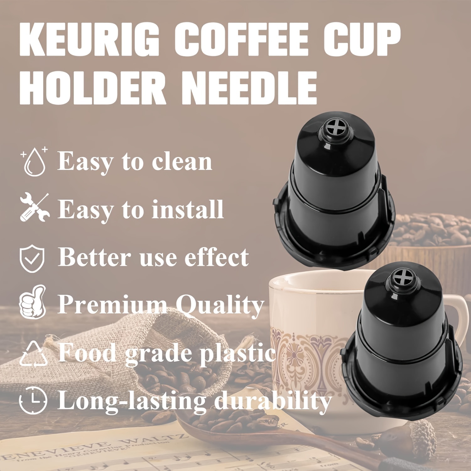 Space Saving Modern Acrylic K Cup Organizer Holder For Single Cup Keurig K-mini  And K Mini Plus Coffee Maker Kcup Capsule Holder 10 Capsules Capacity - Temu