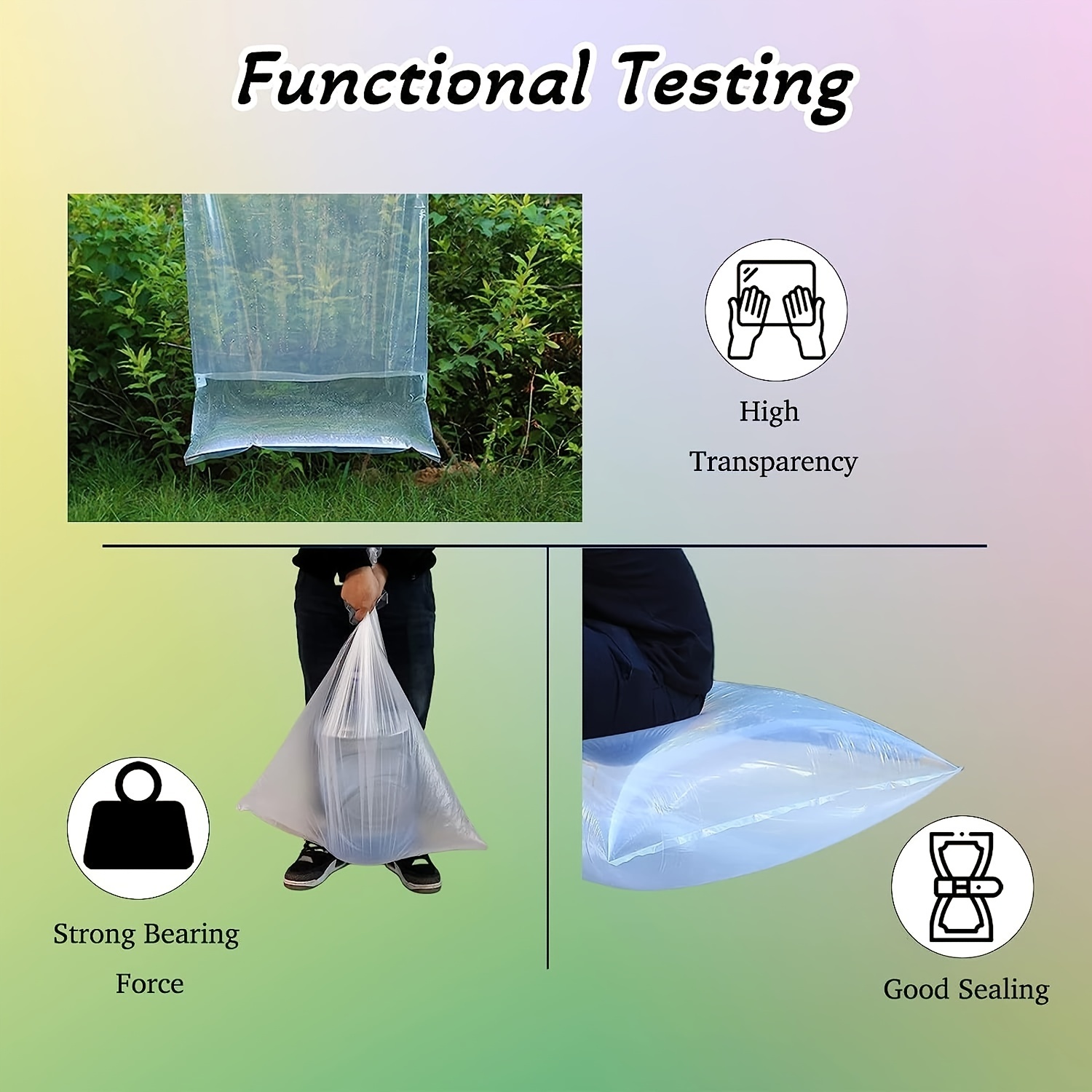 Thickened Plastic Balloon Bags Clear Giant Storage Bags - Temu