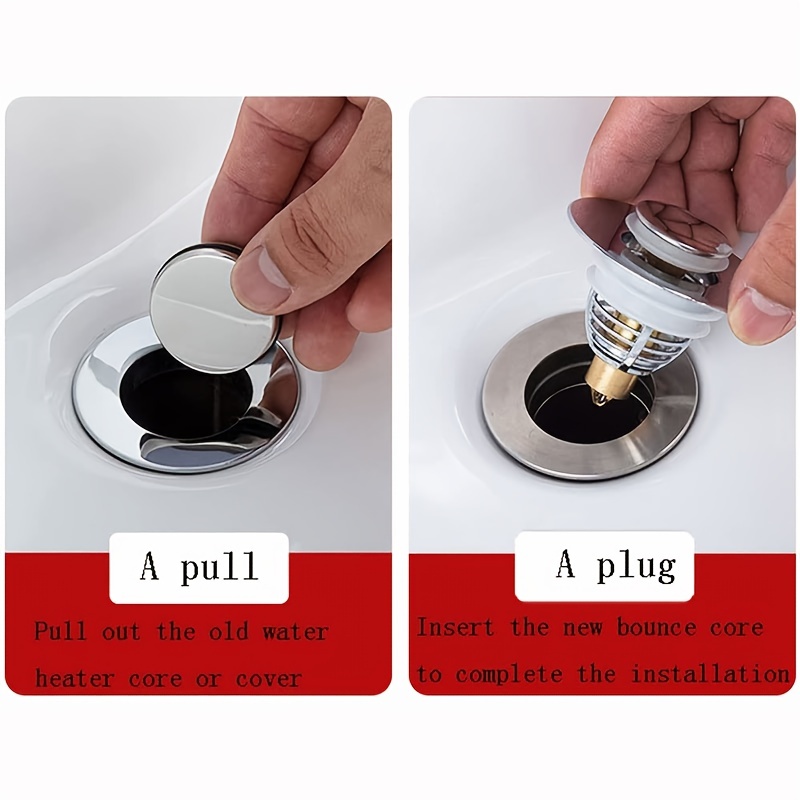 Universal Pop Up Sink Filter Valve For Bathroom And Kitchen House Drain  Strainers Bounce Core Design With Hair Catcher And Cover From Doorkitch,  $1.3
