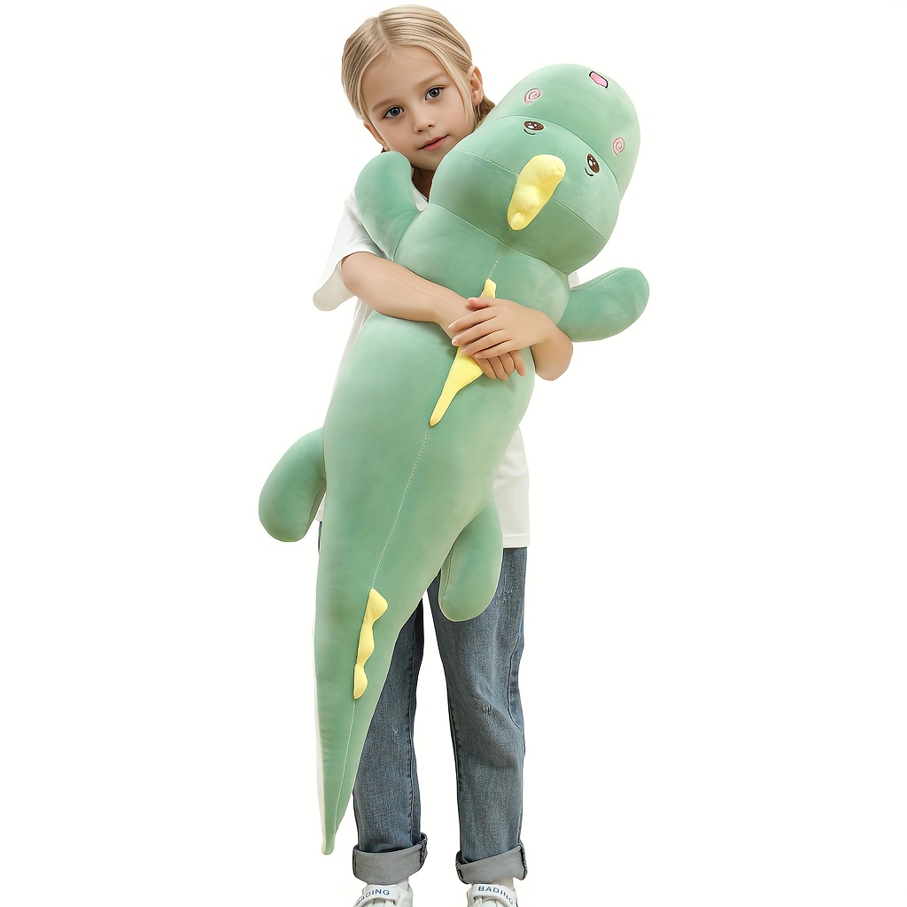 

32 Inch Cute Big Dinosaur Plush Soft Hugging Pillow, Large Dinosaur Stuffed Animals Toy Doll For Kids Birthday, Valentine, Christmas, Halloween